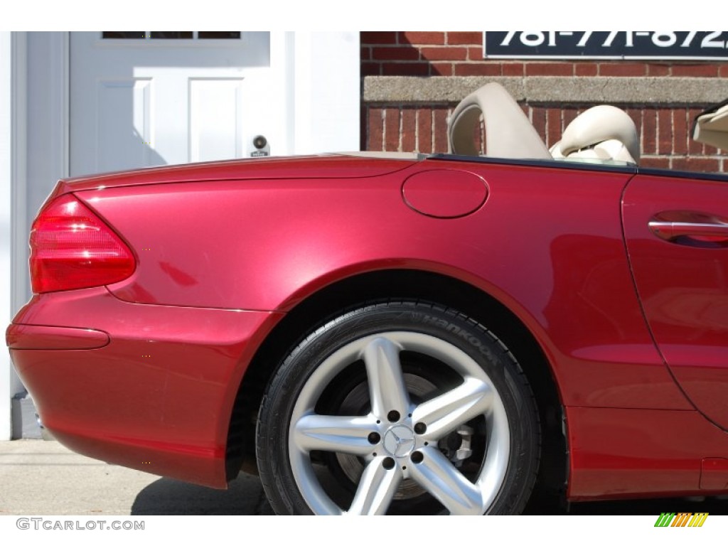 2004 SL 500 Roadster - Firemist Red Metallic / Stone photo #28