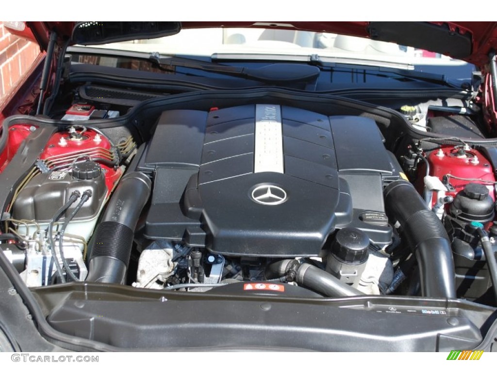 2004 SL 500 Roadster - Firemist Red Metallic / Stone photo #45