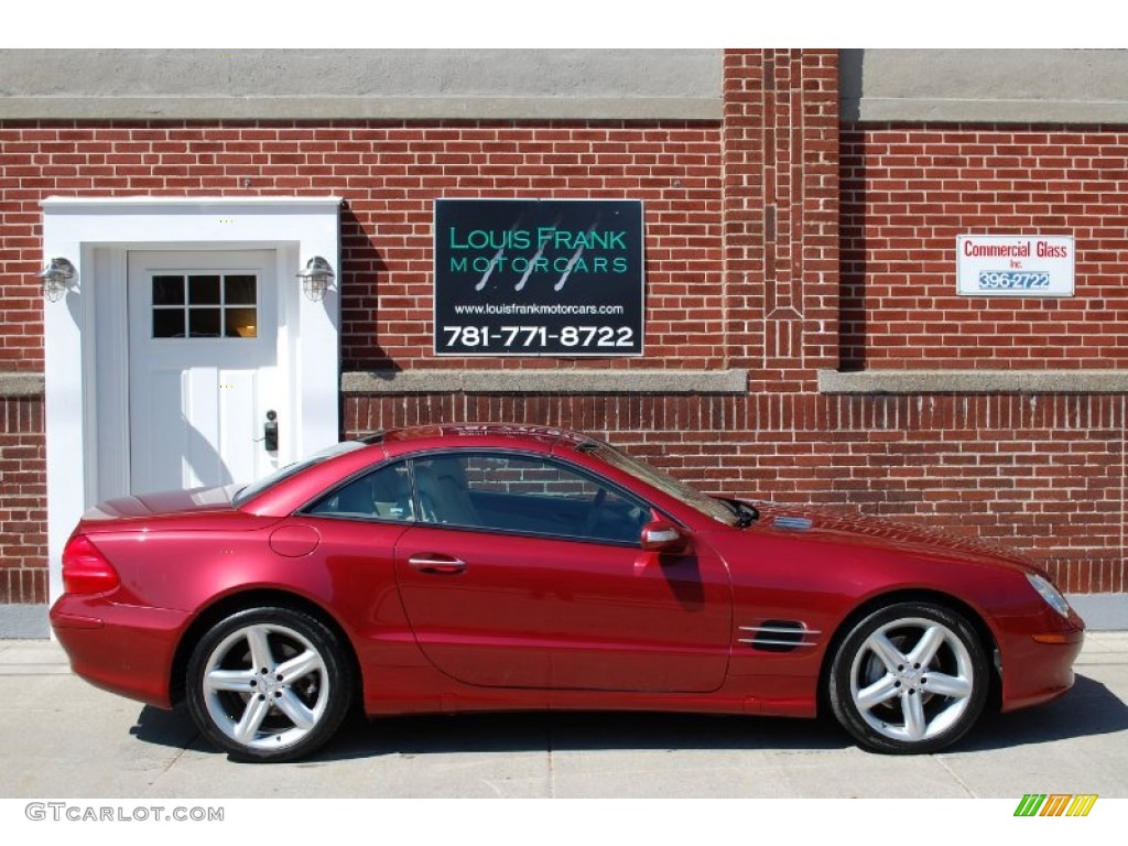 2004 SL 500 Roadster - Firemist Red Metallic / Stone photo #55