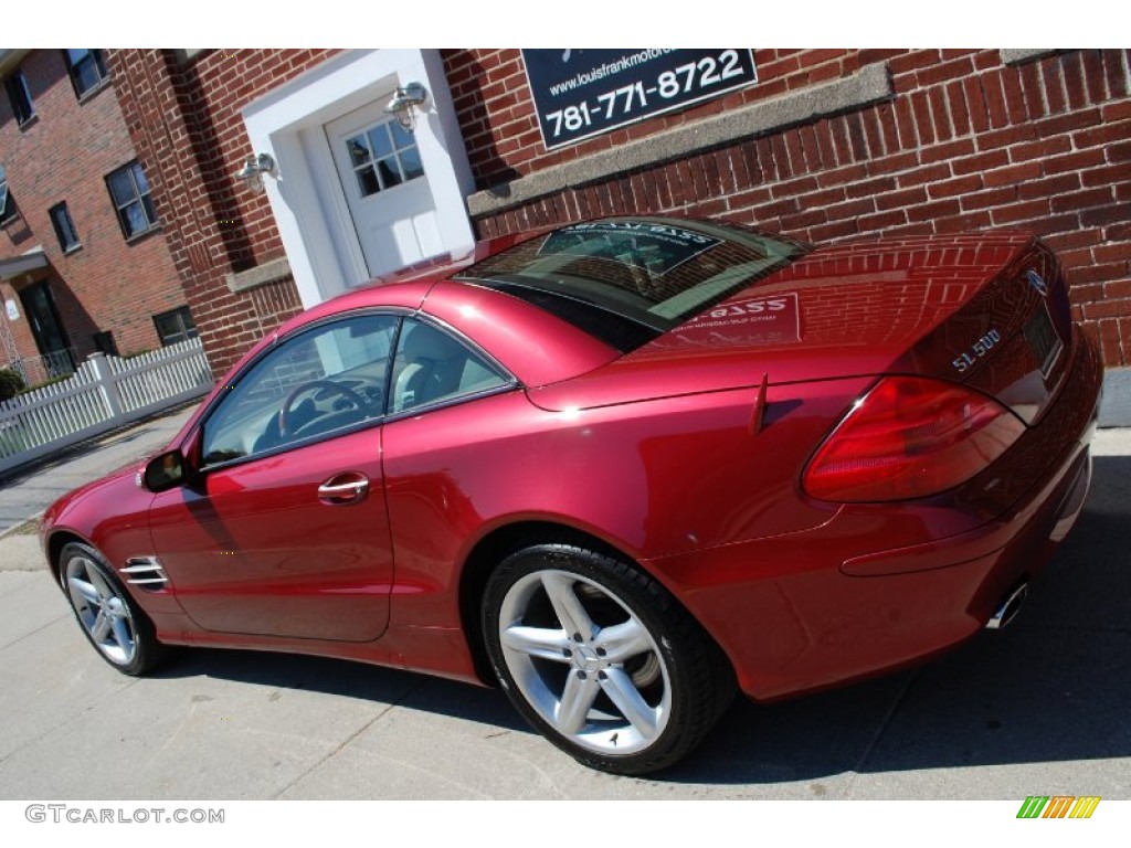 2004 SL 500 Roadster - Firemist Red Metallic / Stone photo #66
