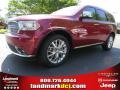 2014 Deep Cherry Red Crystal Pearl Dodge Durango Citadel  photo #1