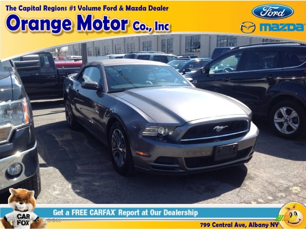 2014 Mustang V6 Premium Convertible - Sterling Gray / Charcoal Black photo #1