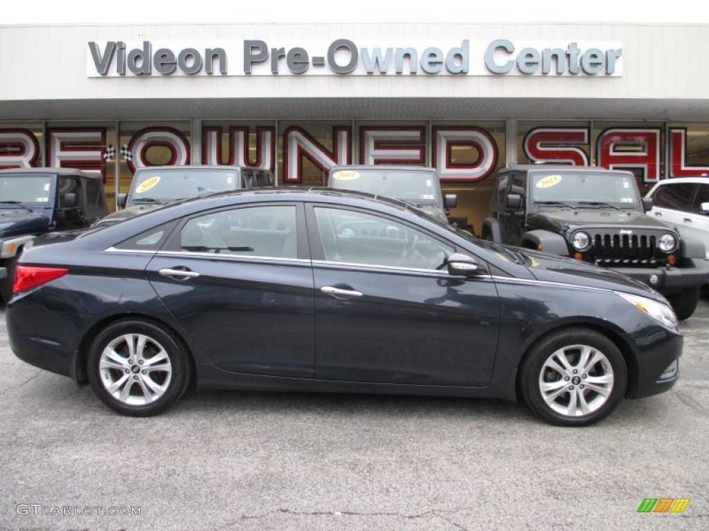 2011 Sonata Limited - Pacific Blue Pearl / Gray photo #1
