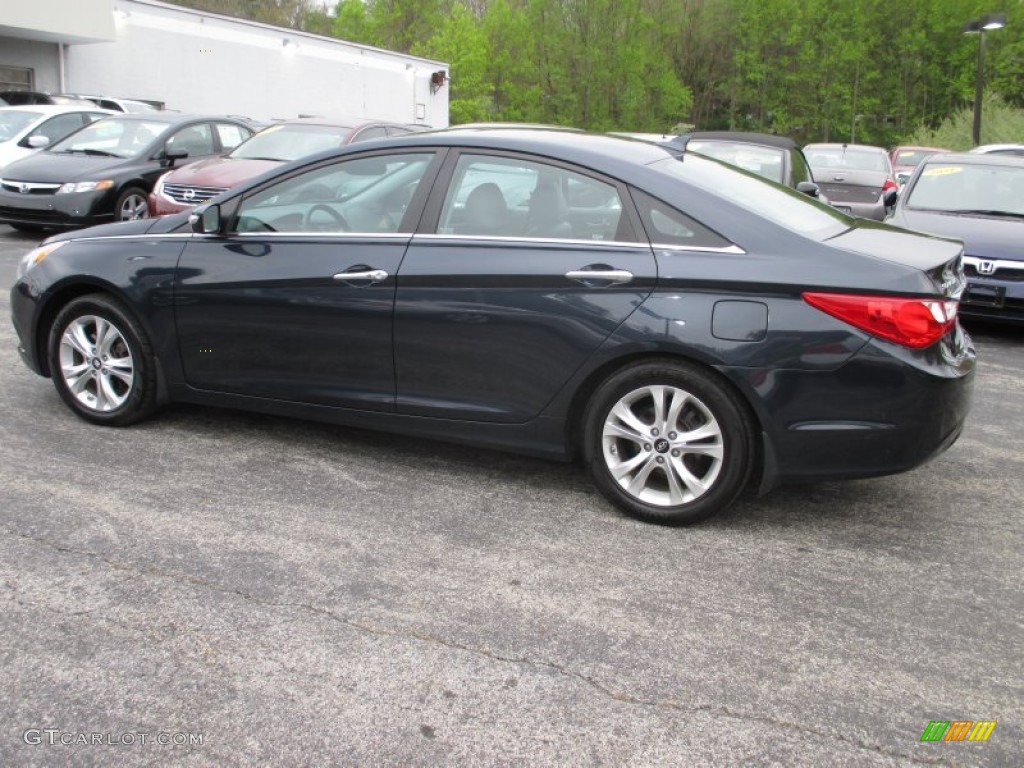 2011 Sonata Limited - Pacific Blue Pearl / Gray photo #8