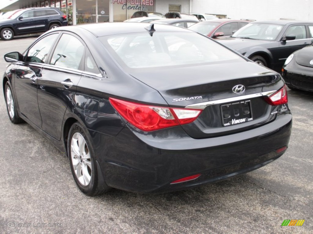 2011 Sonata Limited - Pacific Blue Pearl / Gray photo #10