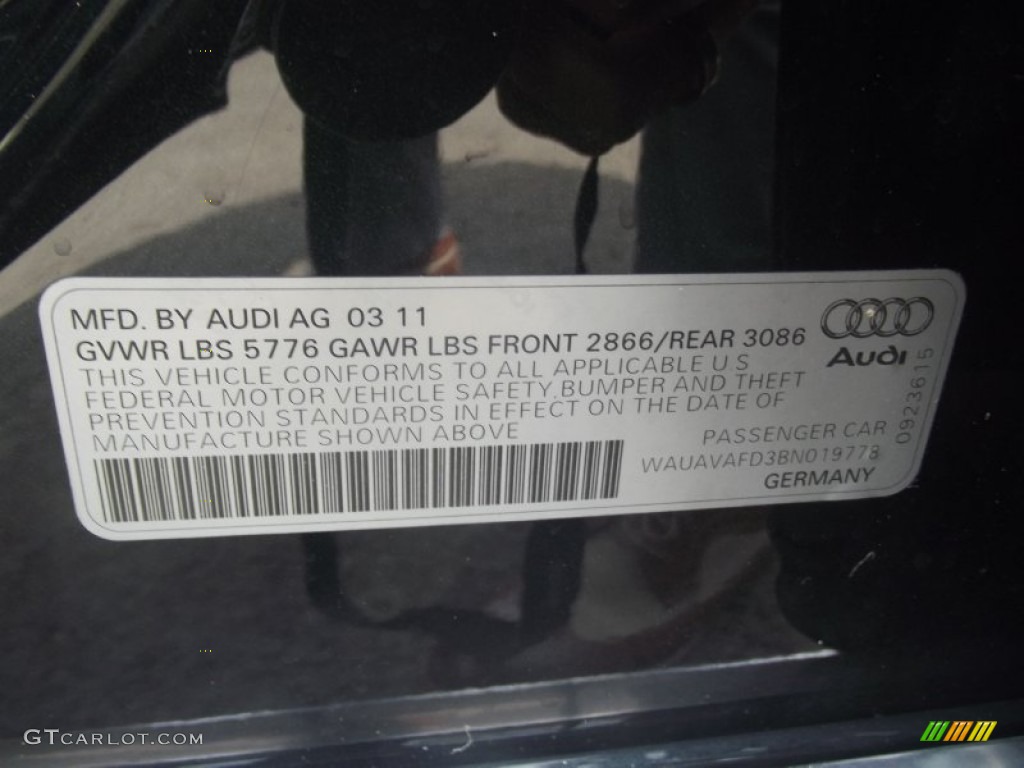 2011 A8 4.2 FSI quattro - Oolong Grey Metallic / Black photo #61