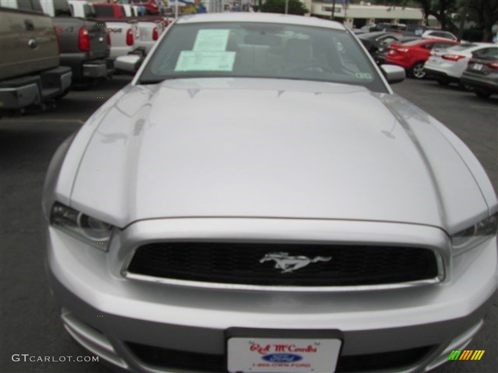 2013 Mustang V6 Premium Coupe - Ingot Silver Metallic / Stone photo #2