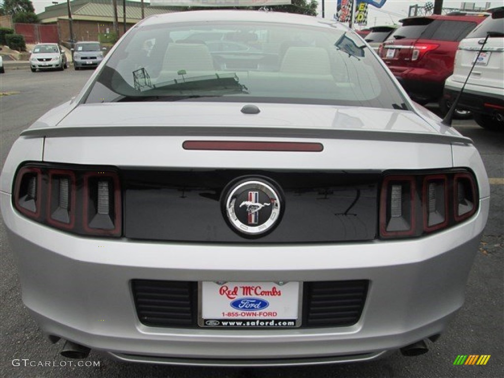 2013 Mustang V6 Premium Coupe - Ingot Silver Metallic / Stone photo #5