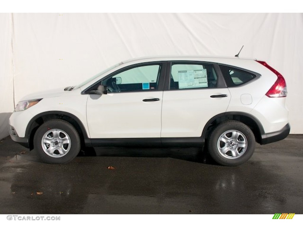 2014 CR-V LX - White Diamond Pearl / Gray photo #4