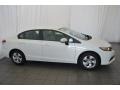 2014 White Orchid Pearl Honda Civic LX Sedan  photo #7