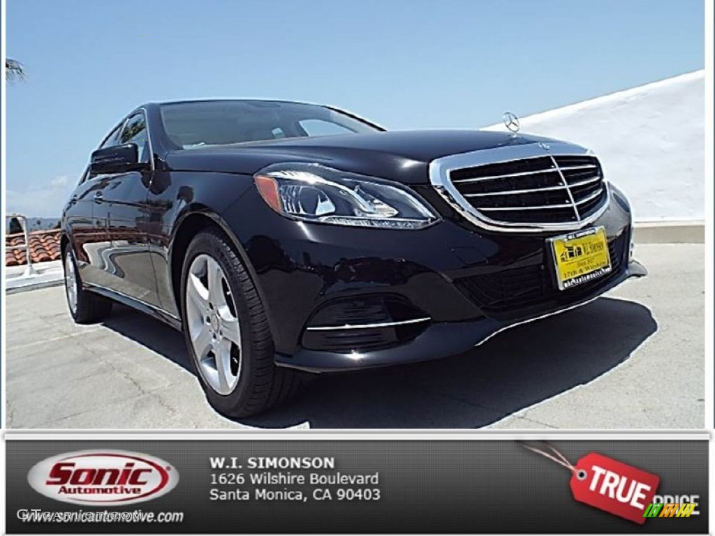 2014 E 350 Sedan - Black / Silk Beige/Espresso Brown photo #1