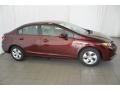 2014 Crimson Pearl Honda Civic LX Sedan  photo #6