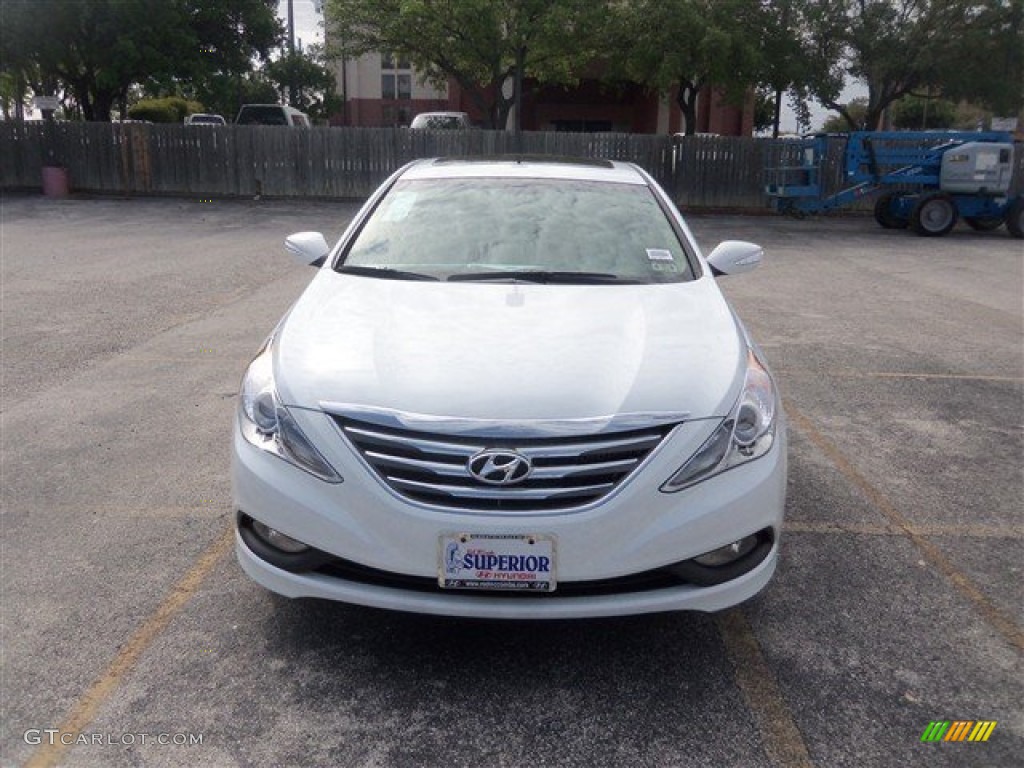 2014 Sonata Limited 2.0T - Pearl White / Camel photo #2