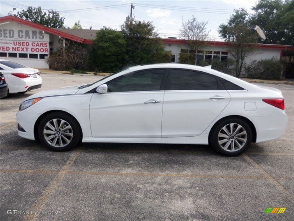 2014 Sonata Limited 2.0T - Pearl White / Camel photo #3
