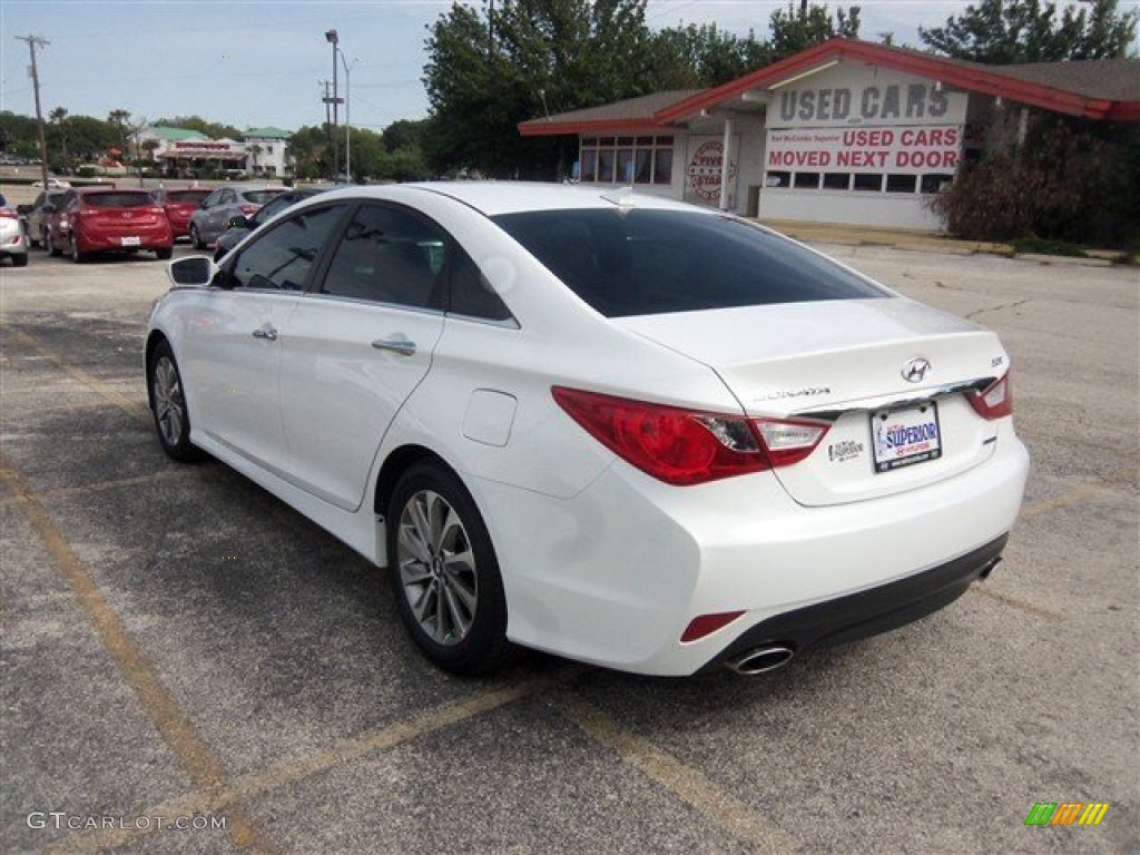 2014 Sonata Limited 2.0T - Pearl White / Camel photo #4