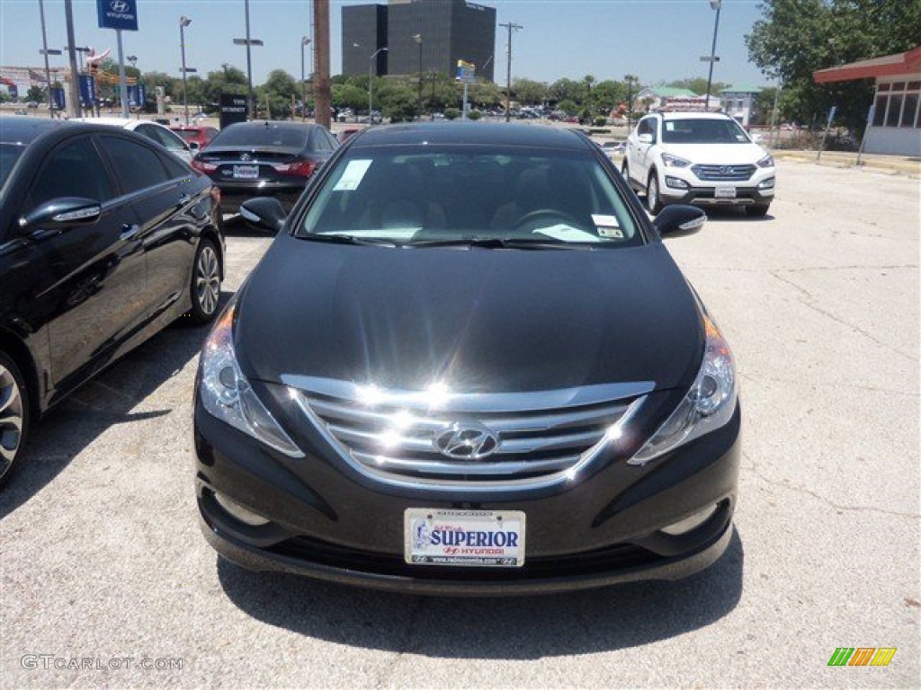 2014 Sonata SE - Phantom Black Metallic / Black photo #2