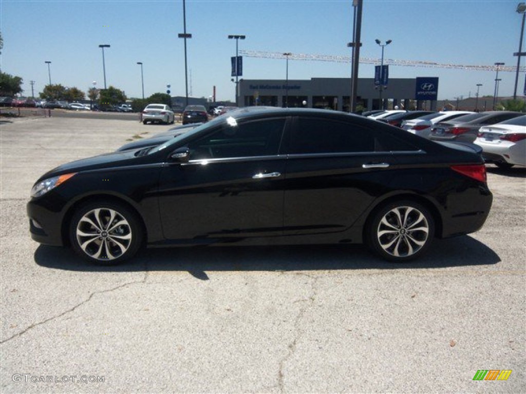 2014 Sonata SE - Phantom Black Metallic / Black photo #3