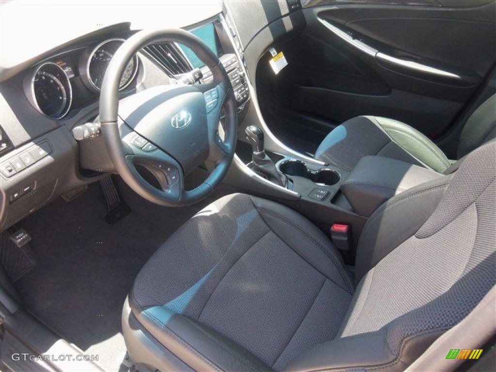 2014 Sonata SE - Phantom Black Metallic / Black photo #6