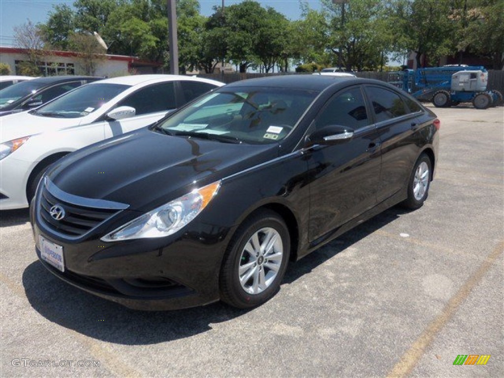 2014 Sonata GLS - Phantom Black Metallic / Camel photo #1