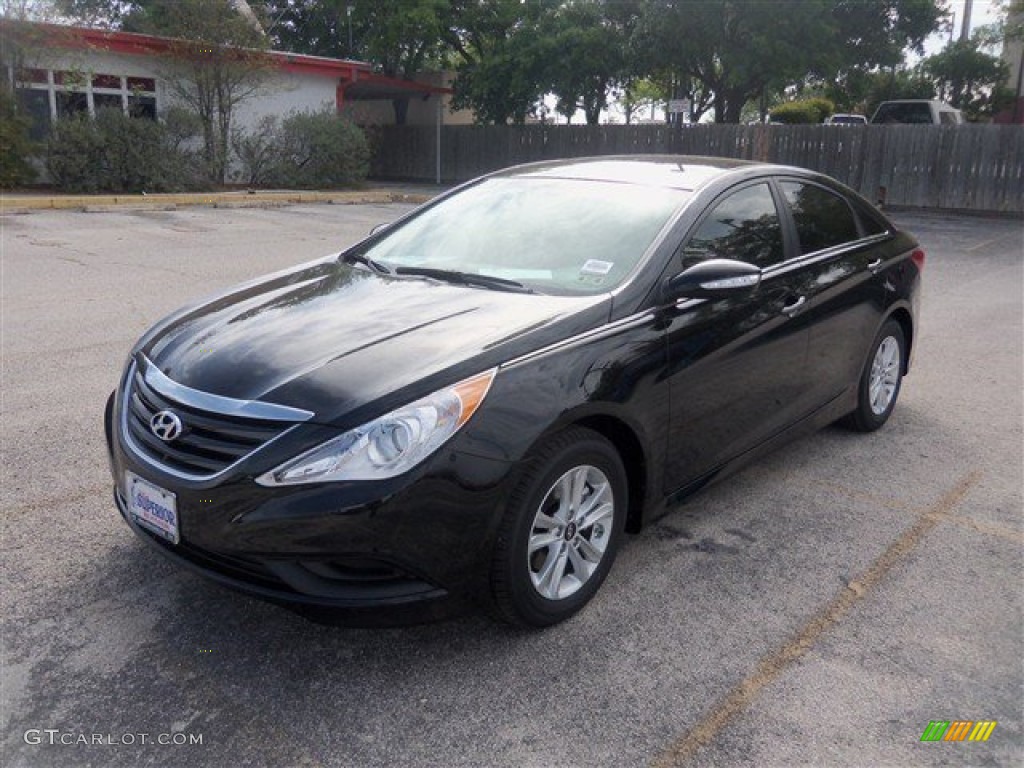 2014 Sonata GLS - Phantom Black Metallic / Camel photo #1
