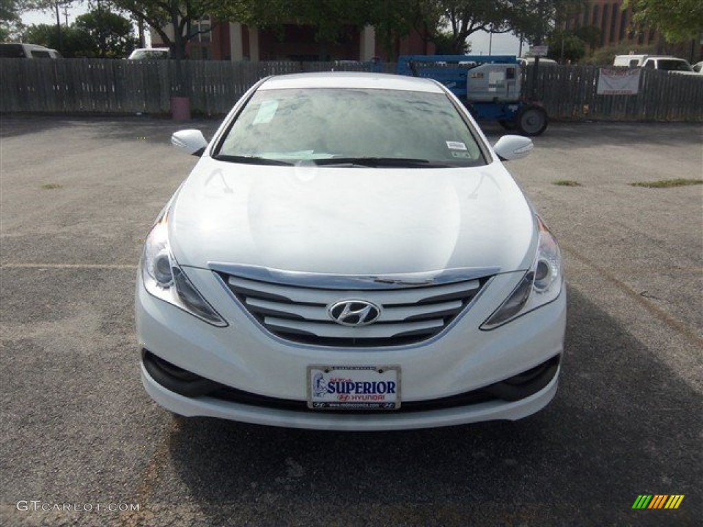 2014 Sonata GLS - Pearl White / Camel photo #2