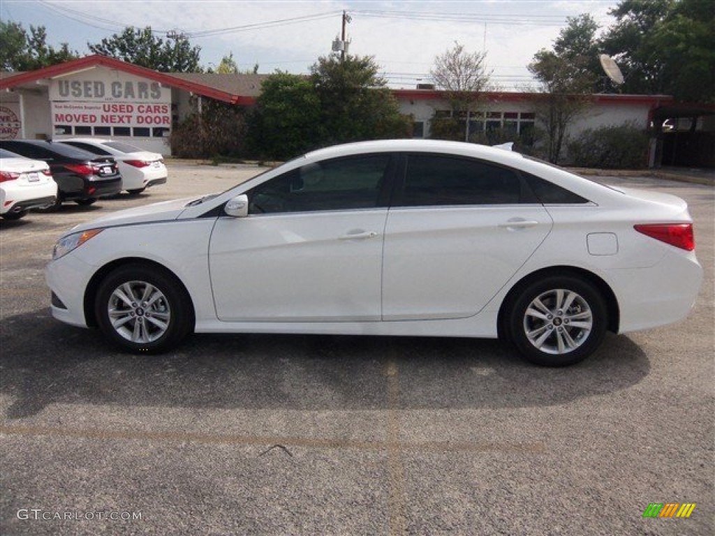 2014 Sonata GLS - Pearl White / Camel photo #3