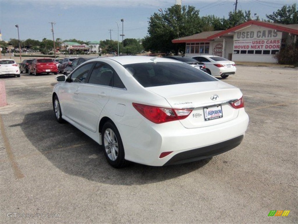 2014 Sonata GLS - Pearl White / Camel photo #4