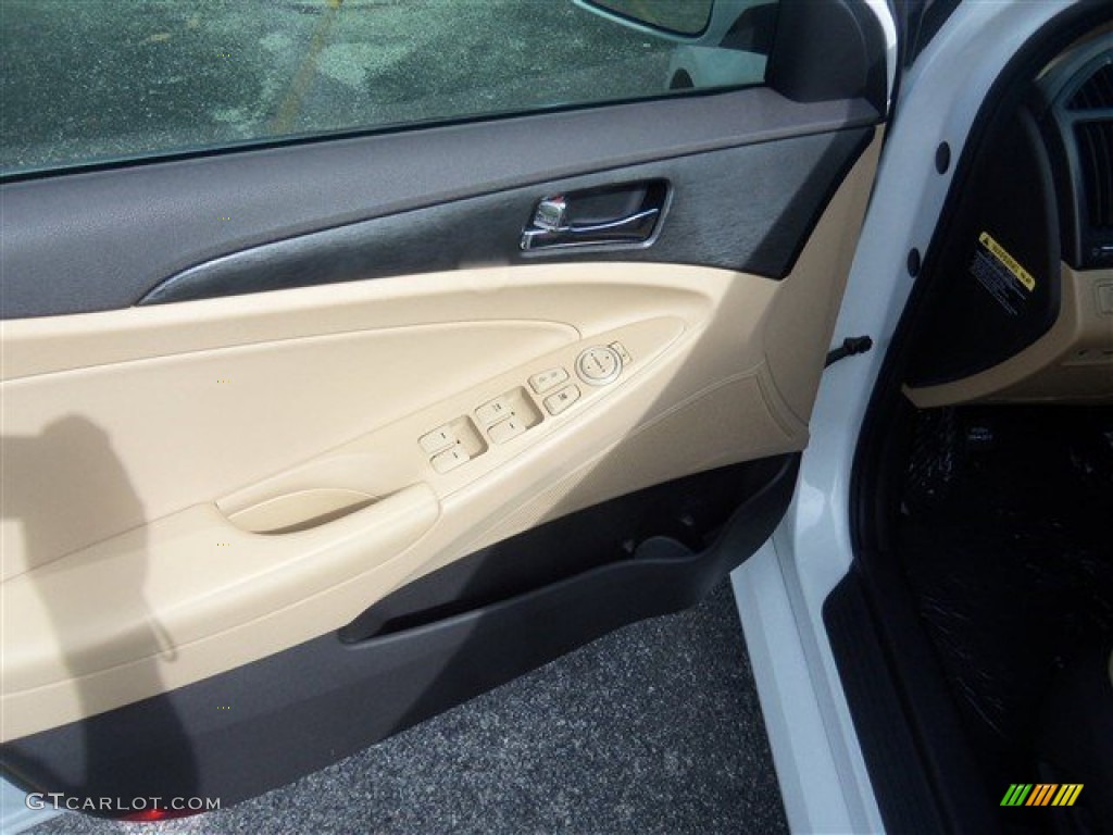 2014 Sonata GLS - Pearl White / Camel photo #5