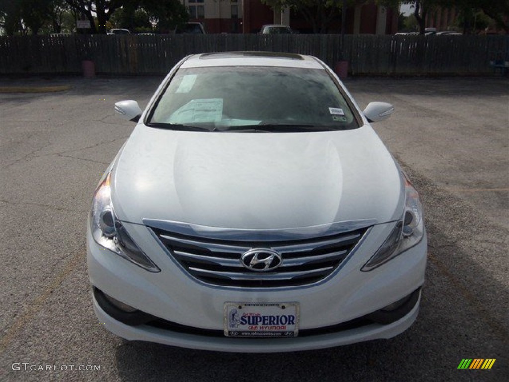 2014 Sonata Limited 2.0T - Pearl White / Camel photo #2