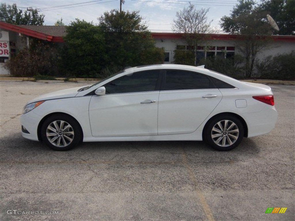 2014 Sonata Limited 2.0T - Pearl White / Camel photo #3