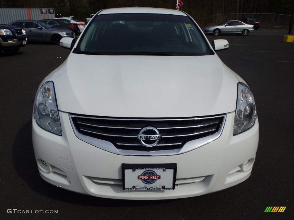 2012 Altima 3.5 SR - Winter Frost White / Charcoal photo #2