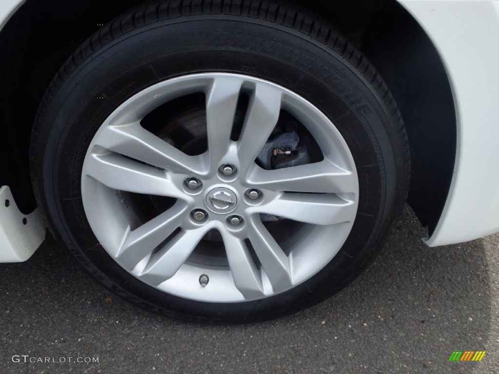 2012 Altima 3.5 SR - Winter Frost White / Charcoal photo #9