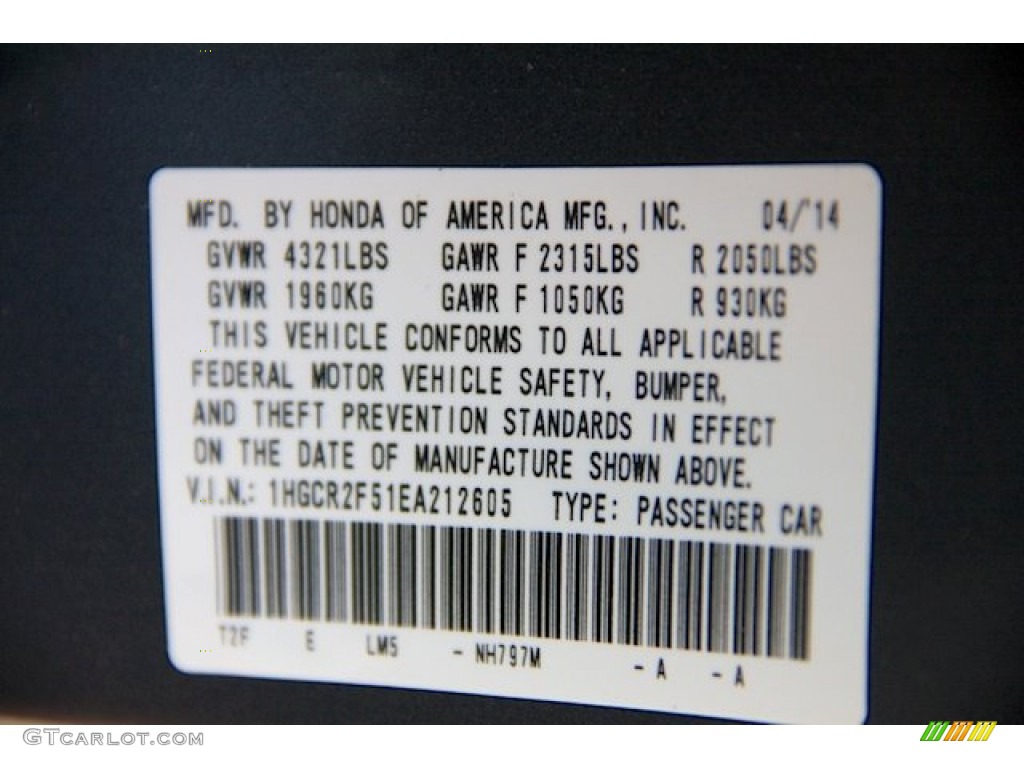 2014 Accord Sport Sedan - Modern Steel Metallic / Black photo #21