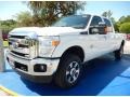 2015 White Platinum Ford F350 Super Duty Lariat Crew Cab 4x4  photo #1