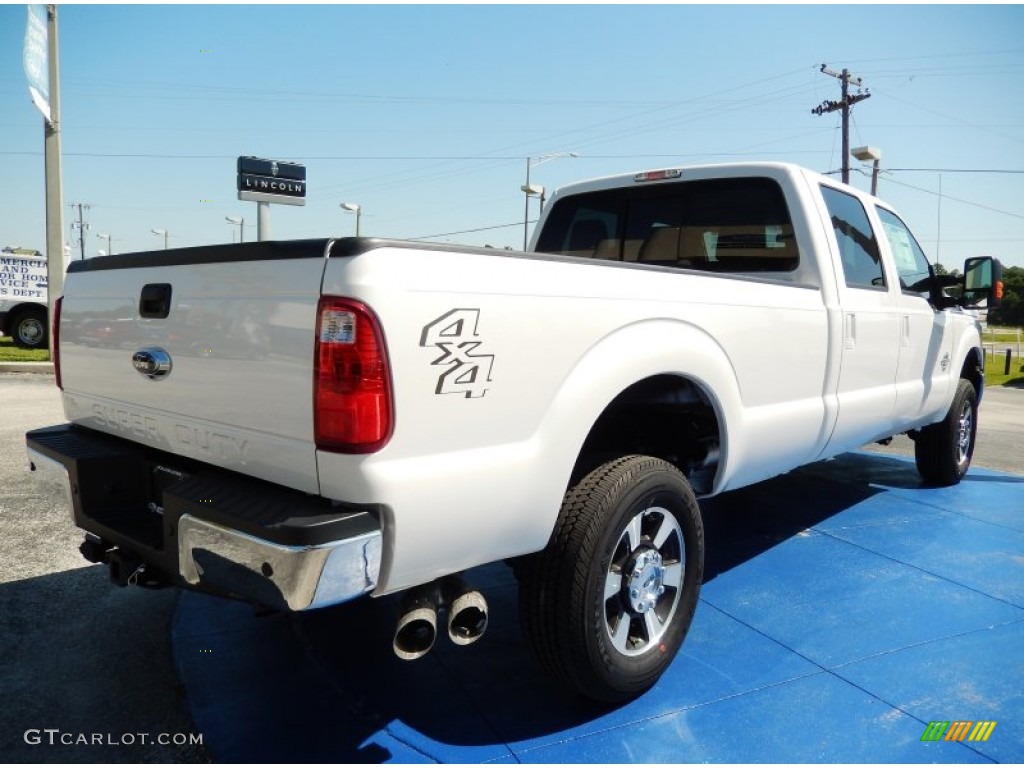 White Platinum 2015 Ford F350 Super Duty Lariat Crew Cab 4x4 Exterior Photo #93274901