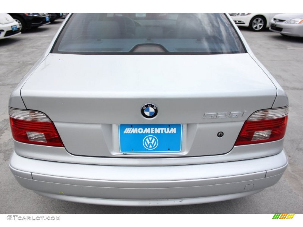 2003 5 Series 525i Sedan - Titanium Silver Metallic / Grey photo #7