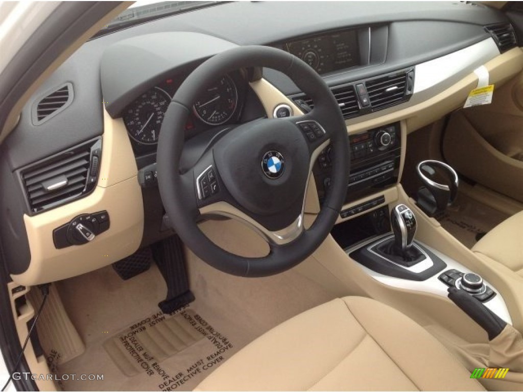 Beige Interior 2015 BMW X1 sDrive28i Photo #93279515