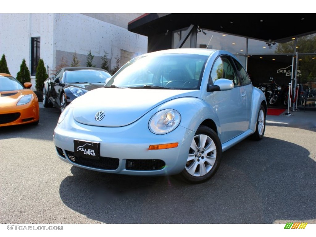 2009 New Beetle 2.5 Coupe - Heaven Blue Metallic / Cream photo #3