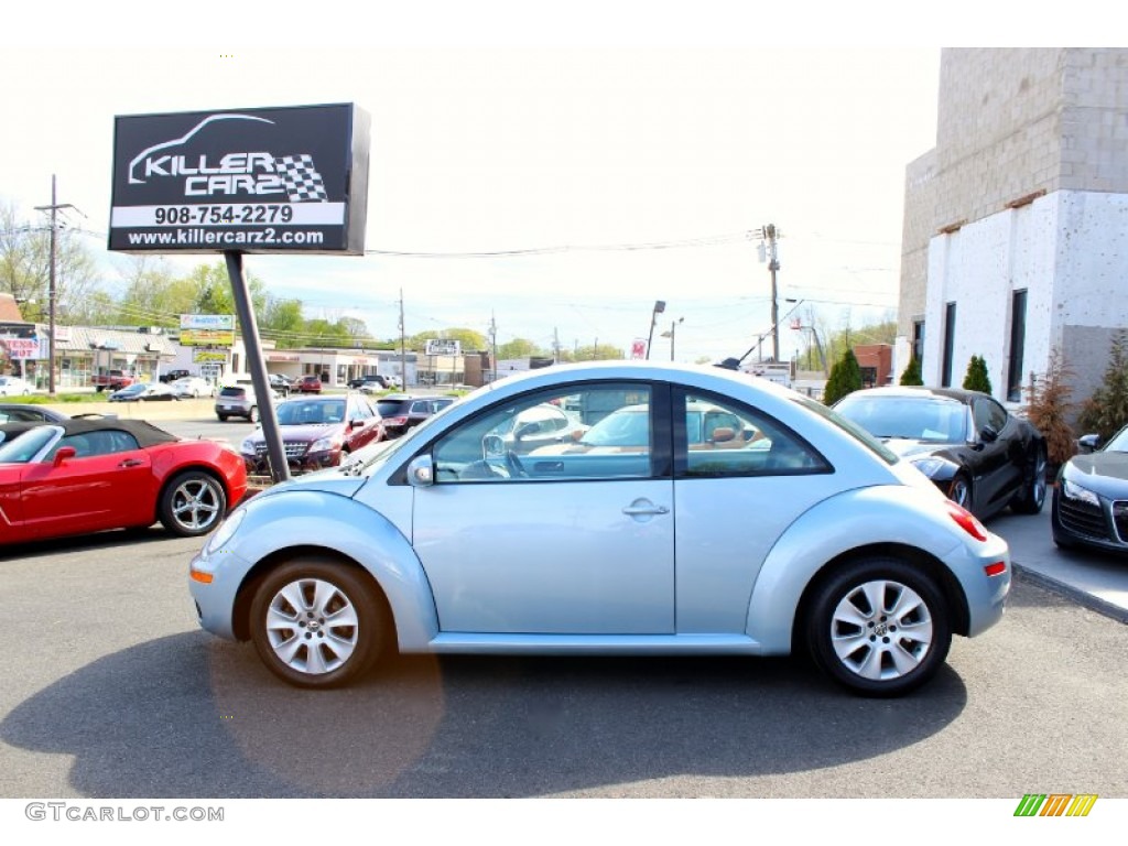 2009 New Beetle 2.5 Coupe - Heaven Blue Metallic / Cream photo #4
