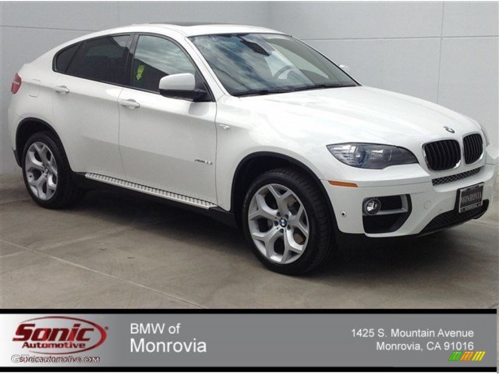 2014 X6 xDrive35i - Alpine White / Vermilion Red photo #1