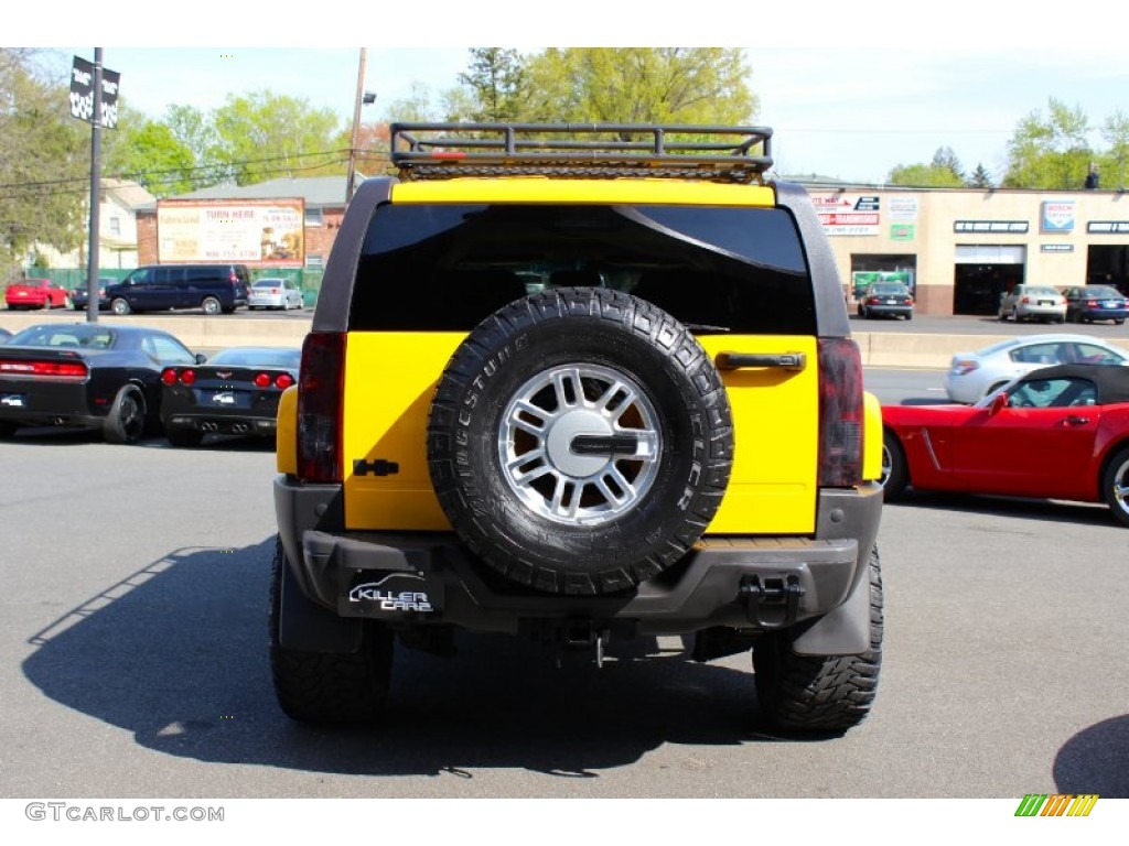 2006 H3  - Yellow / Ebony Black photo #6