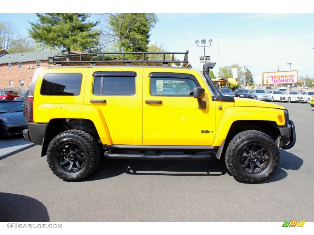 2006 H3  - Yellow / Ebony Black photo #10
