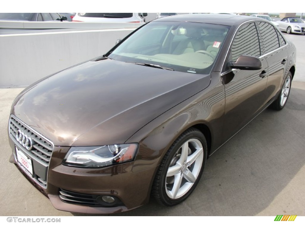 2011 A4 2.0T Sedan - Teak Brown Metallic / Cardamom Beige photo #3