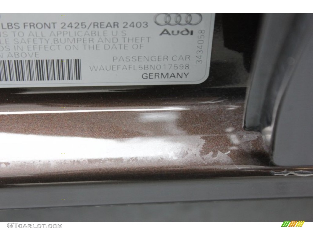 2011 A4 2.0T Sedan - Teak Brown Metallic / Cardamom Beige photo #47