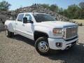 Summit White 2015 GMC Sierra 3500HD Denali Crew Cab 4x4 Dual Rear Wheel Exterior