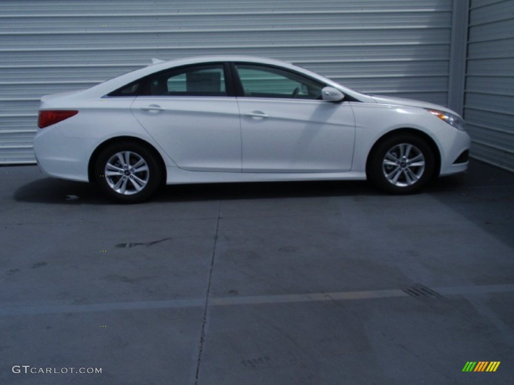 2014 Sonata GLS - Pearl White / Camel photo #3