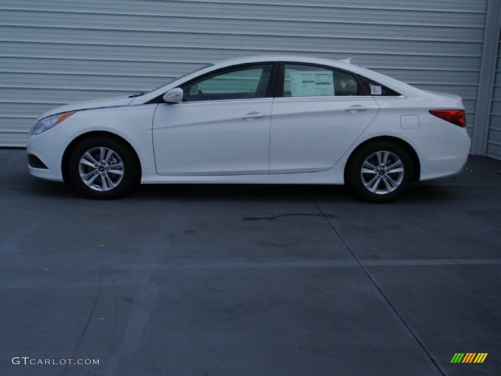 2014 Sonata GLS - Pearl White / Camel photo #6