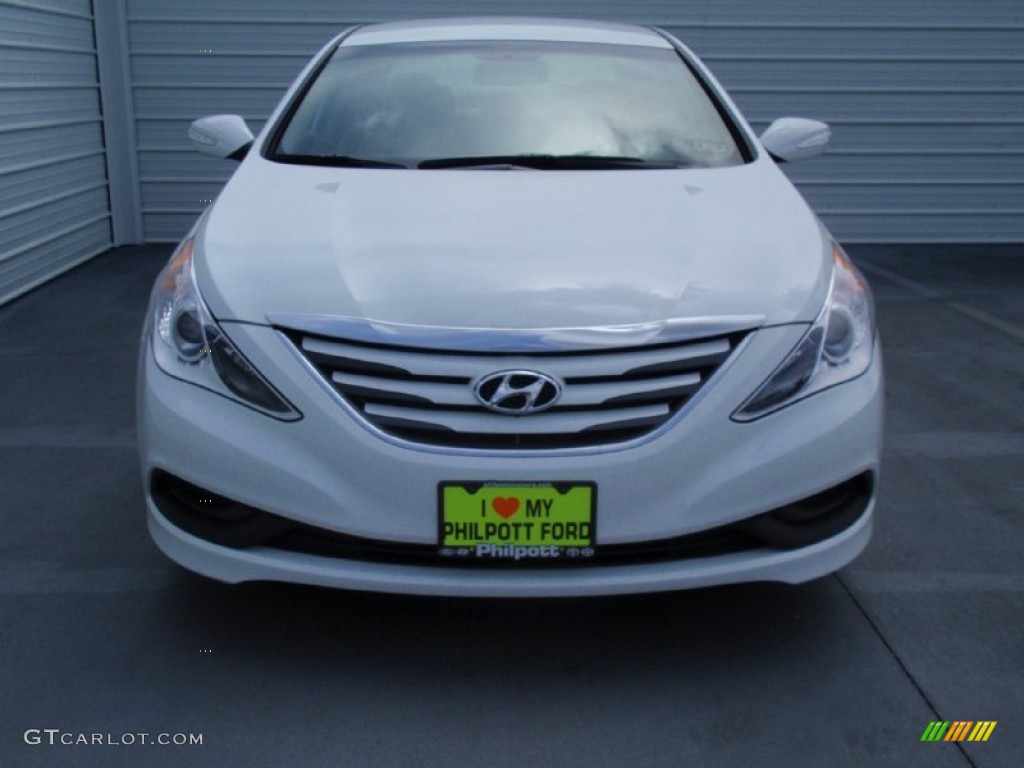 2014 Sonata GLS - Pearl White / Camel photo #8