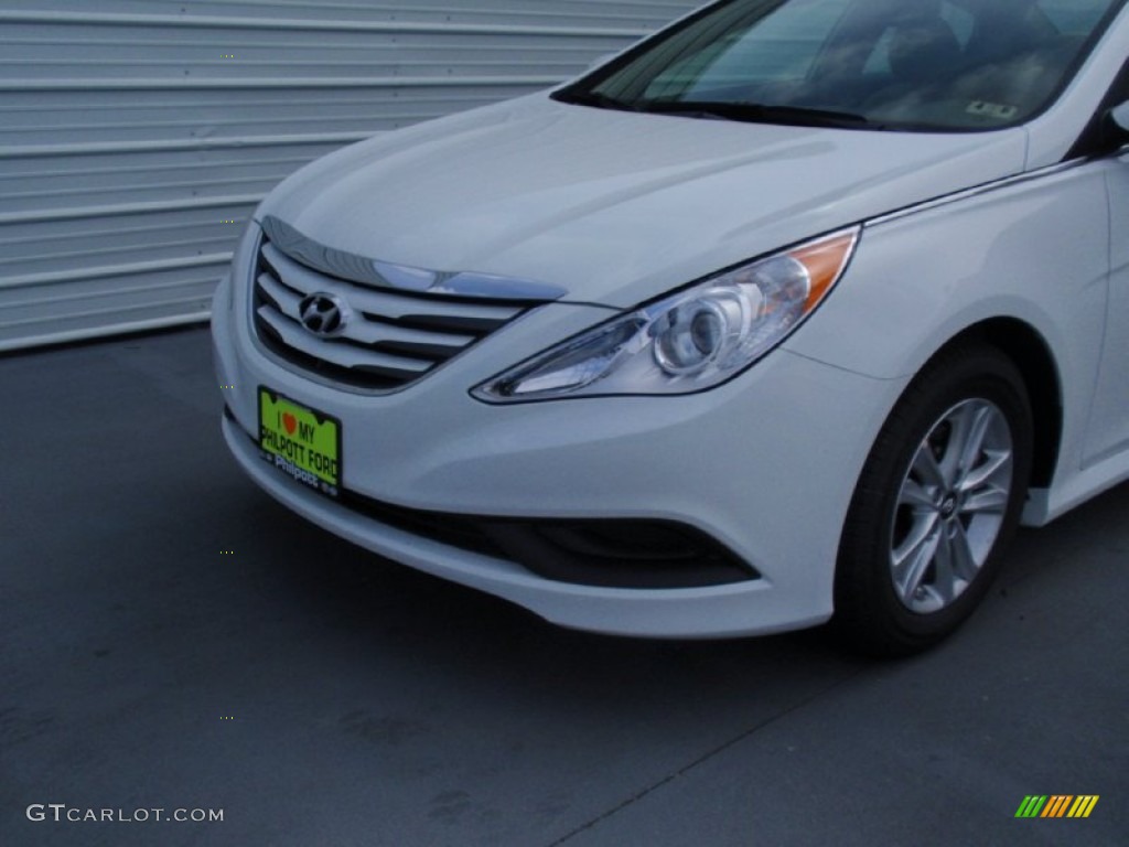 2014 Sonata GLS - Pearl White / Camel photo #10