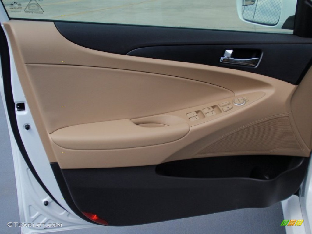 2014 Sonata GLS - Pearl White / Camel photo #21